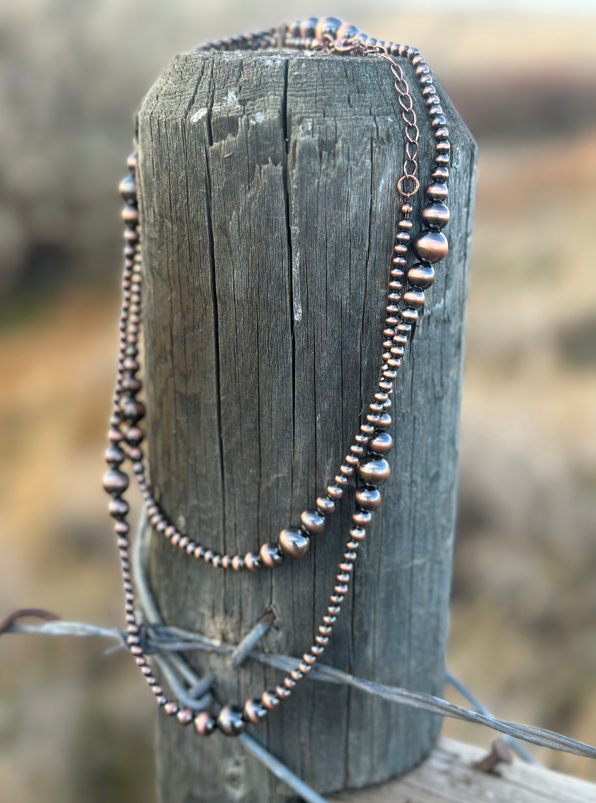 Bronze Faux Pearl Necklace  - Restock