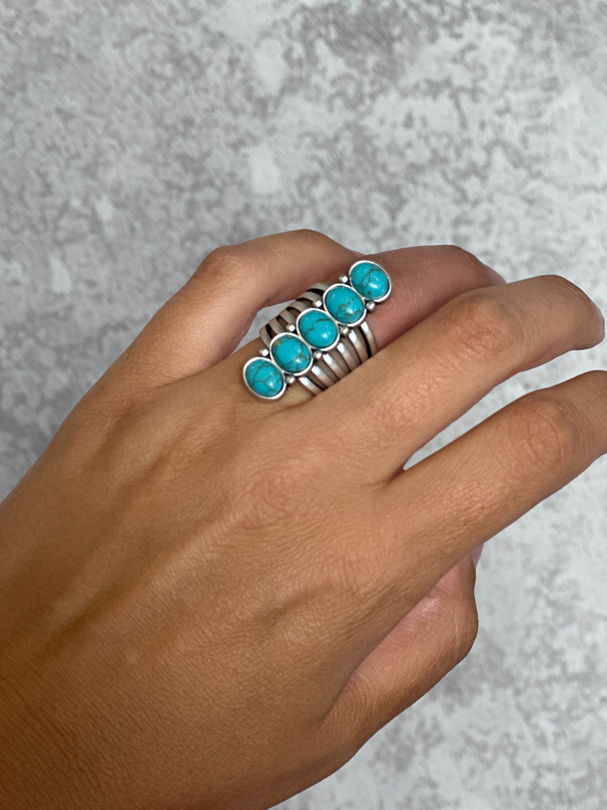 Stacked Turquoise Ring RESTOCK