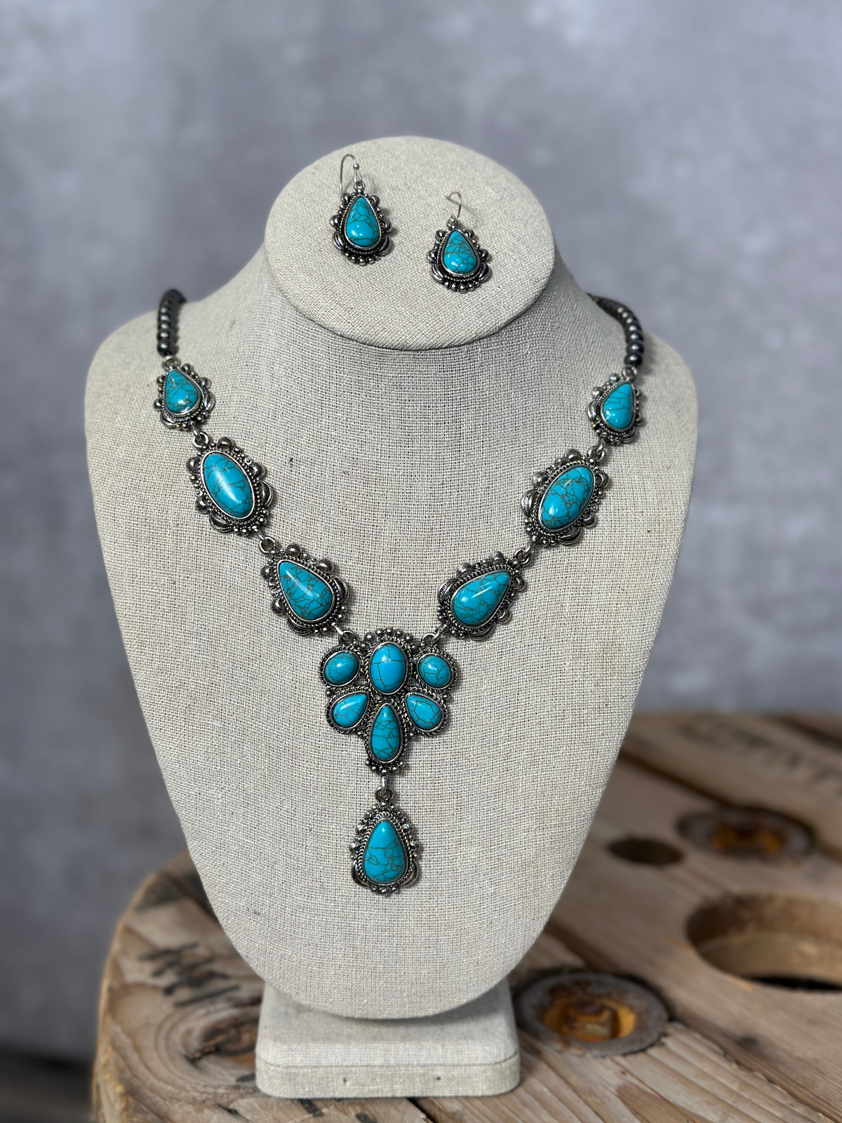 Western Concho Necklace Set