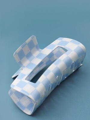 Checked Hair Claw