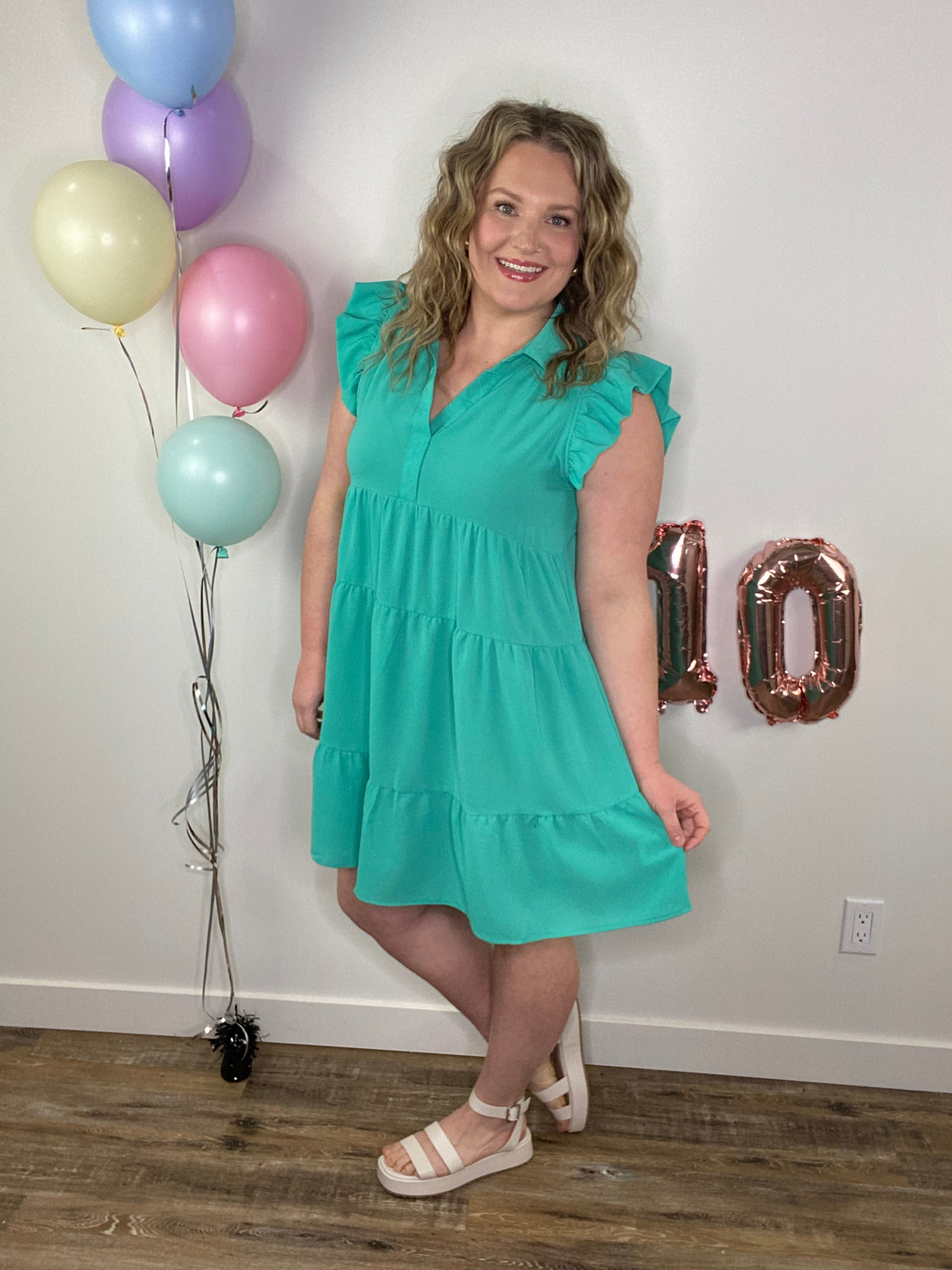 The Maya Dress - Jade (Small - 2X)