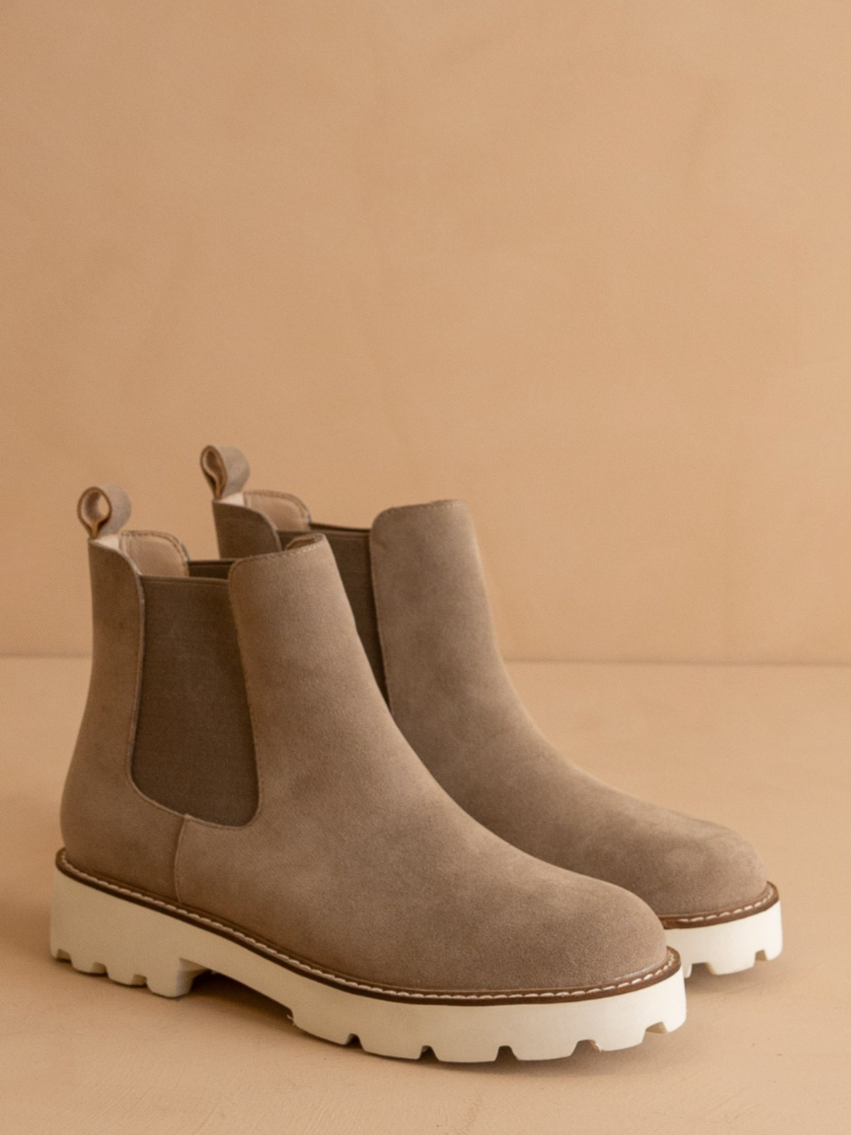 Khaki Chelsea Bootie