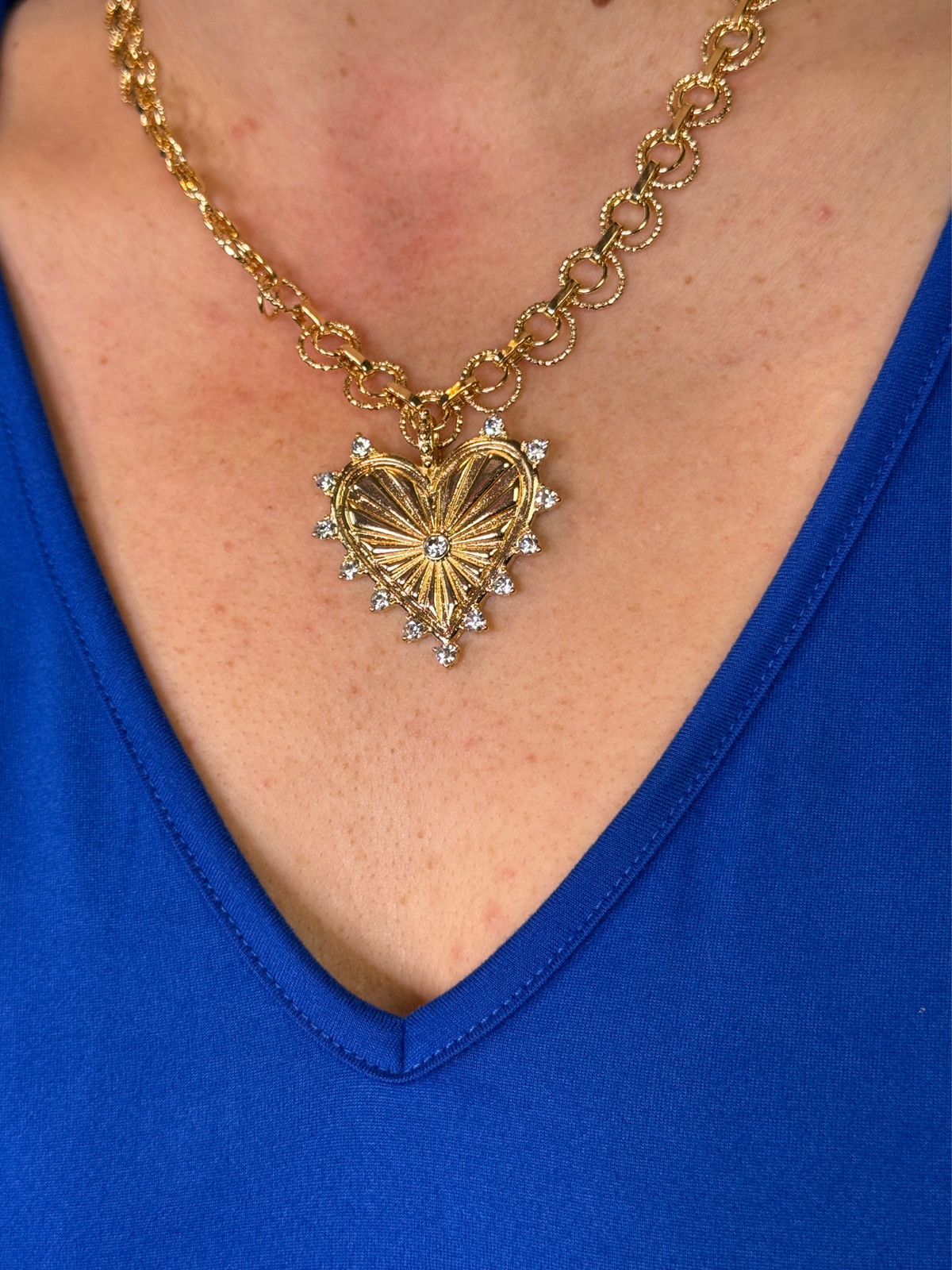 Heart On Fire Necklace