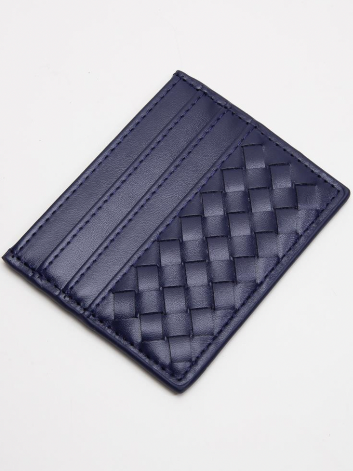 Slim Woven Pocket Card Holder Wallet