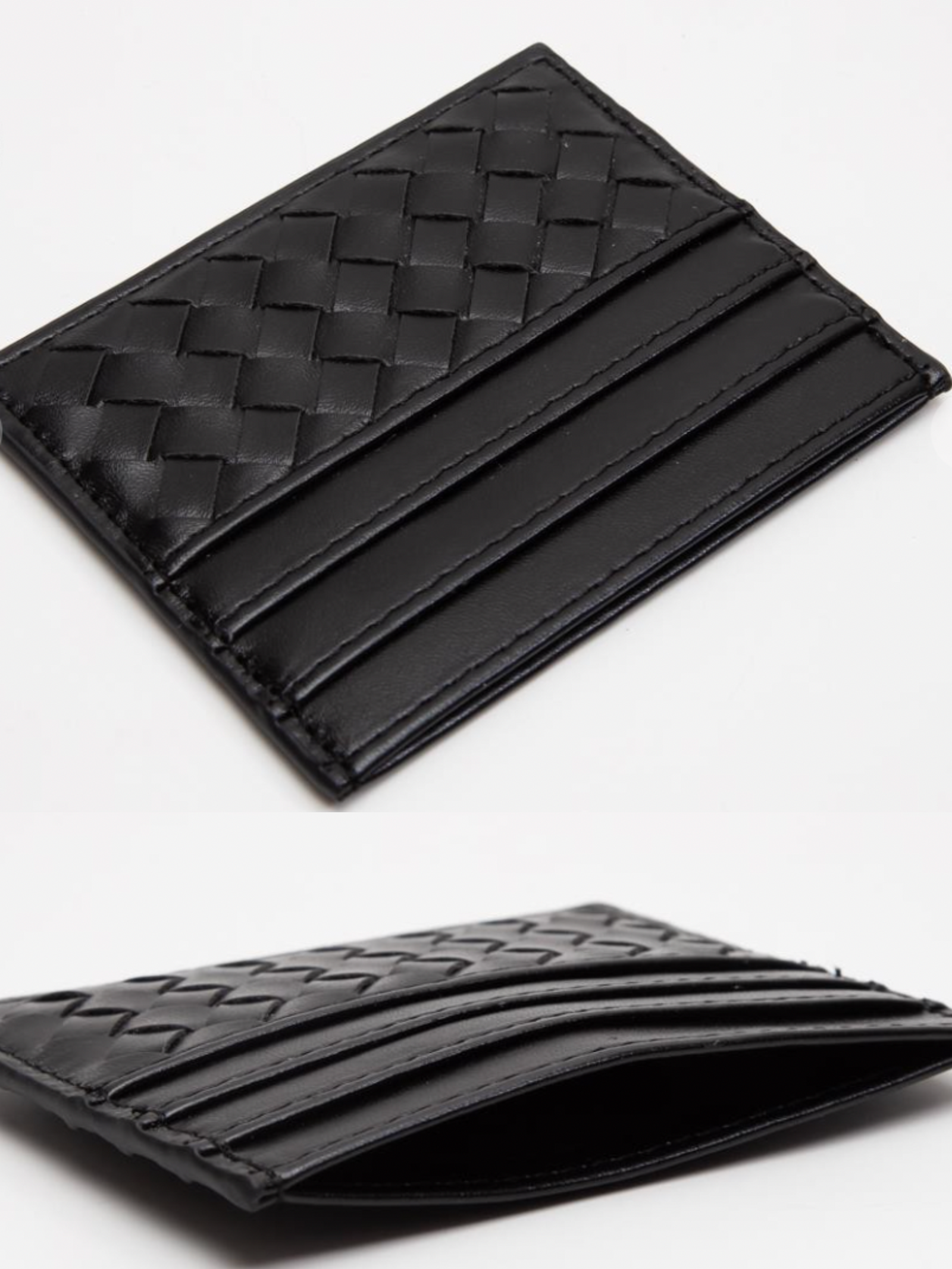 Slim Woven Pocket Card Holder Wallet