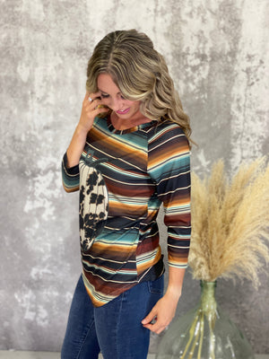 Serape Pumpkin Top RESTOCK (Small - XL)