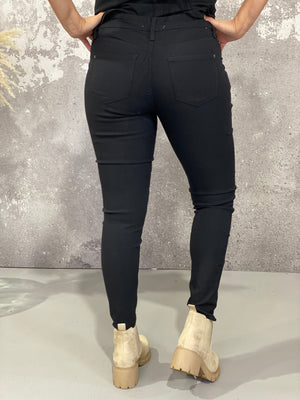 Hyperstretch Skinny Mid rise Pant - Black   (Small - 3X)