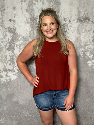 The Alisha Tank - Rust (Small - 3X) RESTOCK