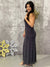 Keyhole Gala Dress - Silver Sparkle  (Small - 3X) - HOLIDAY DOORCRASHER  -  FINAL SALE