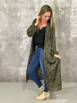 The Wild One Duster - Olive/Black