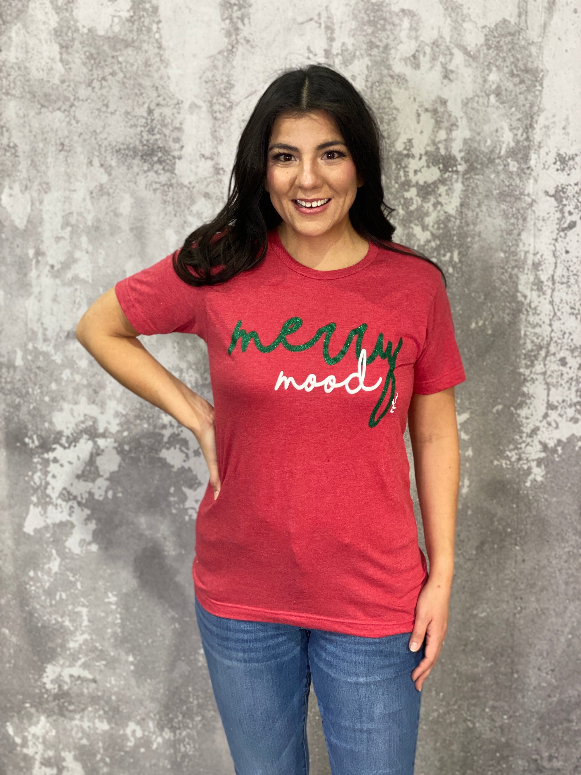Merry Mood Graphic Tee (Small - 3X)