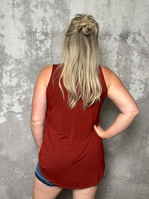 The Alisha Tank - Rust (Small - 3X) RESTOCK