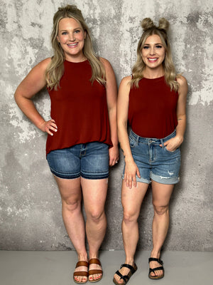 The Alisha Tank - Rust (Small - 3X) RESTOCK
