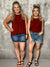 The Alisha Tank - Rust (Small - 3X) RESTOCK