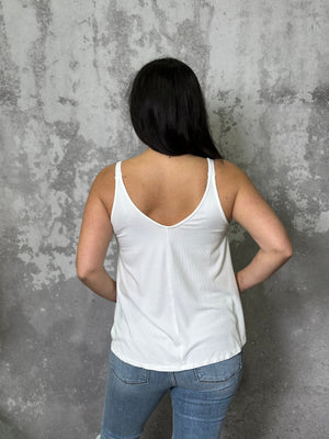 The Penny Tank - White - FINAL SALE