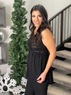 Jingle Bell Baby Doll Tank (Curvy ONLY)