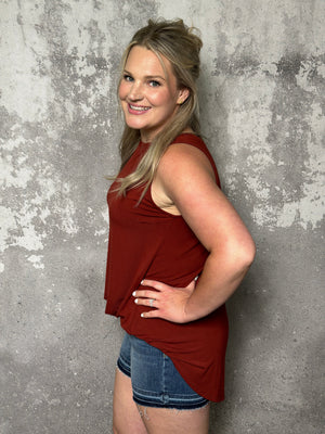 The Alisha Tank - Rust (Small - 3X) RESTOCK