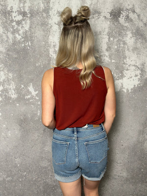 The Alisha Tank - Rust (Small - 3X) RESTOCK