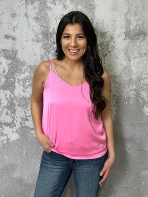 Recycled Polyester Tank - Bubblegum Pink (Small - 3X) RESTOCK