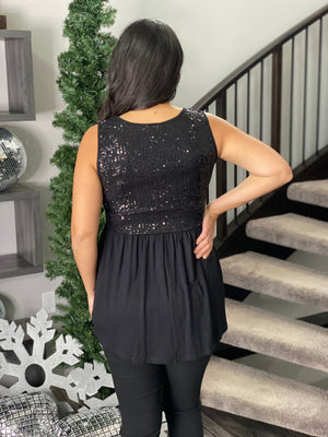Jingle Bell Baby Doll Tank (Curvy ONLY)