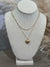 Two Layer Bubble Heart Necklace - Gold