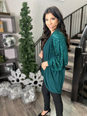 Mistletoe Cardigan - Green