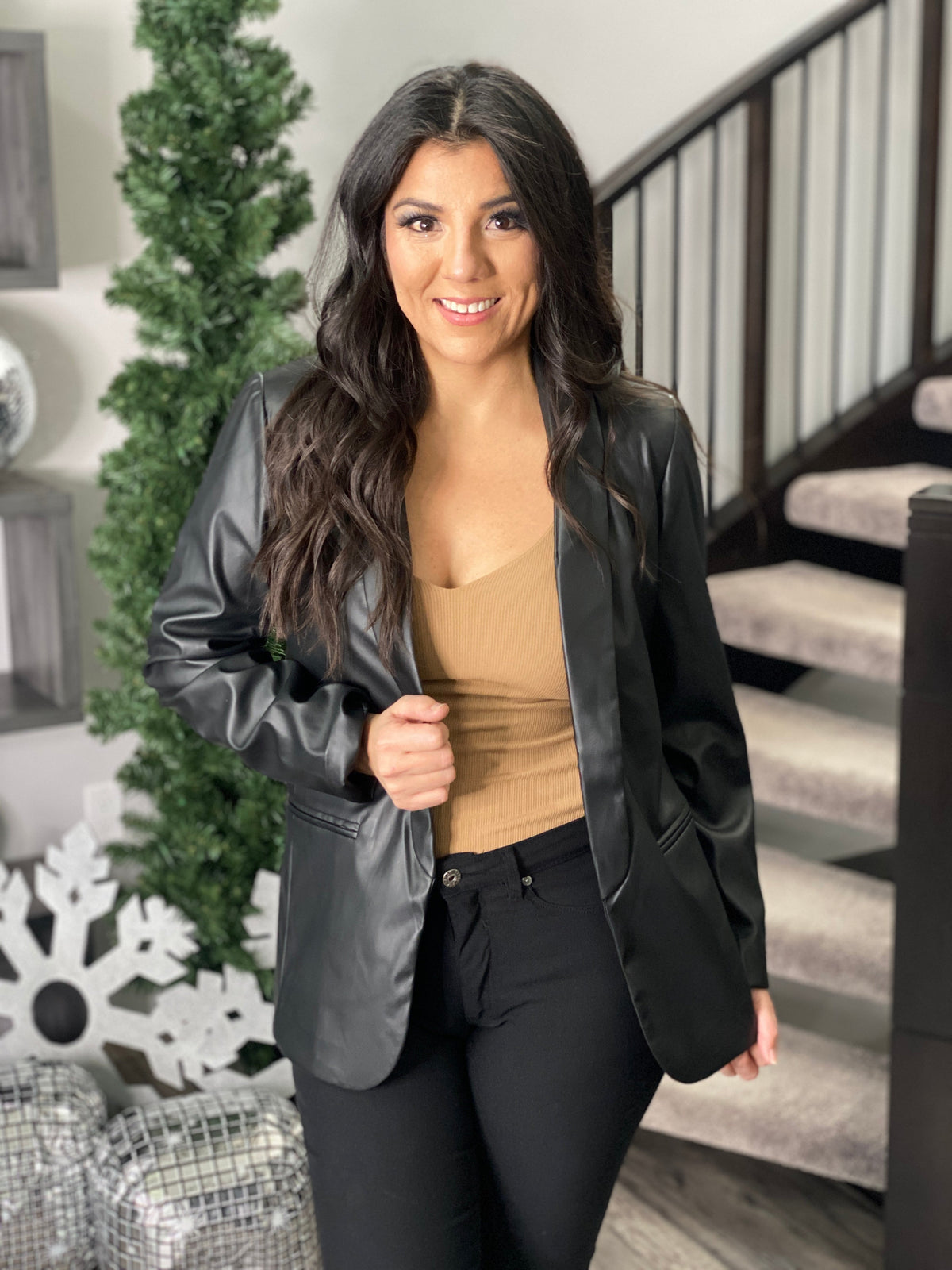 Black Vegan Blazer