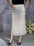 Champagne Sequin Midi Skirt