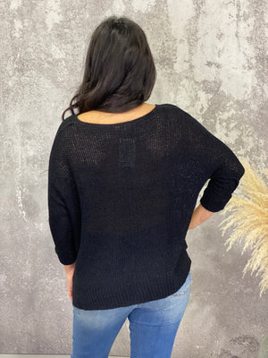 Loose Knit Sweater  (Small - 3X) FINAL SALE