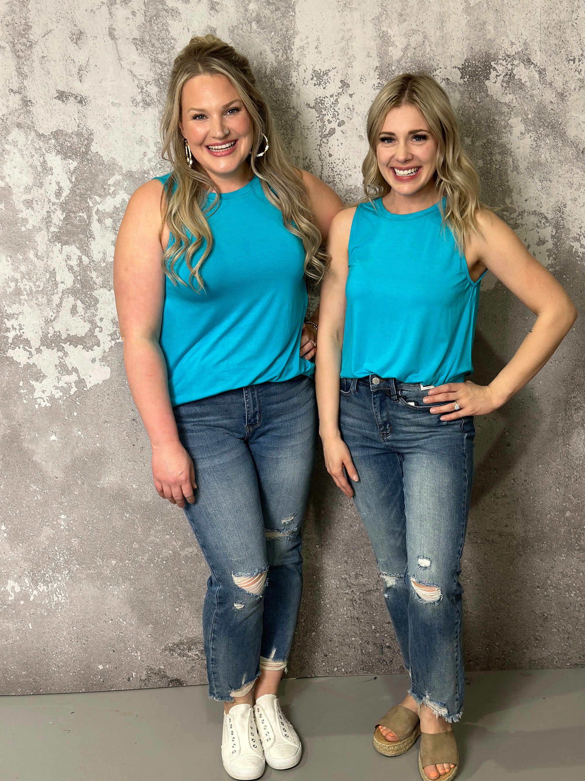 The Alisha Tank - Ice Blue (Small - 3X) *NEW color