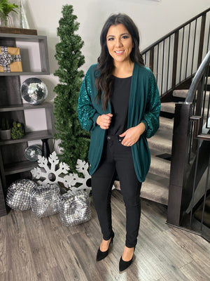 Mistletoe Cardigan - Green