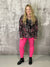 Hyperstretch Colored Skinny Mid rise Pant - Hot Pink (Small - 3X) * NEW COLOR